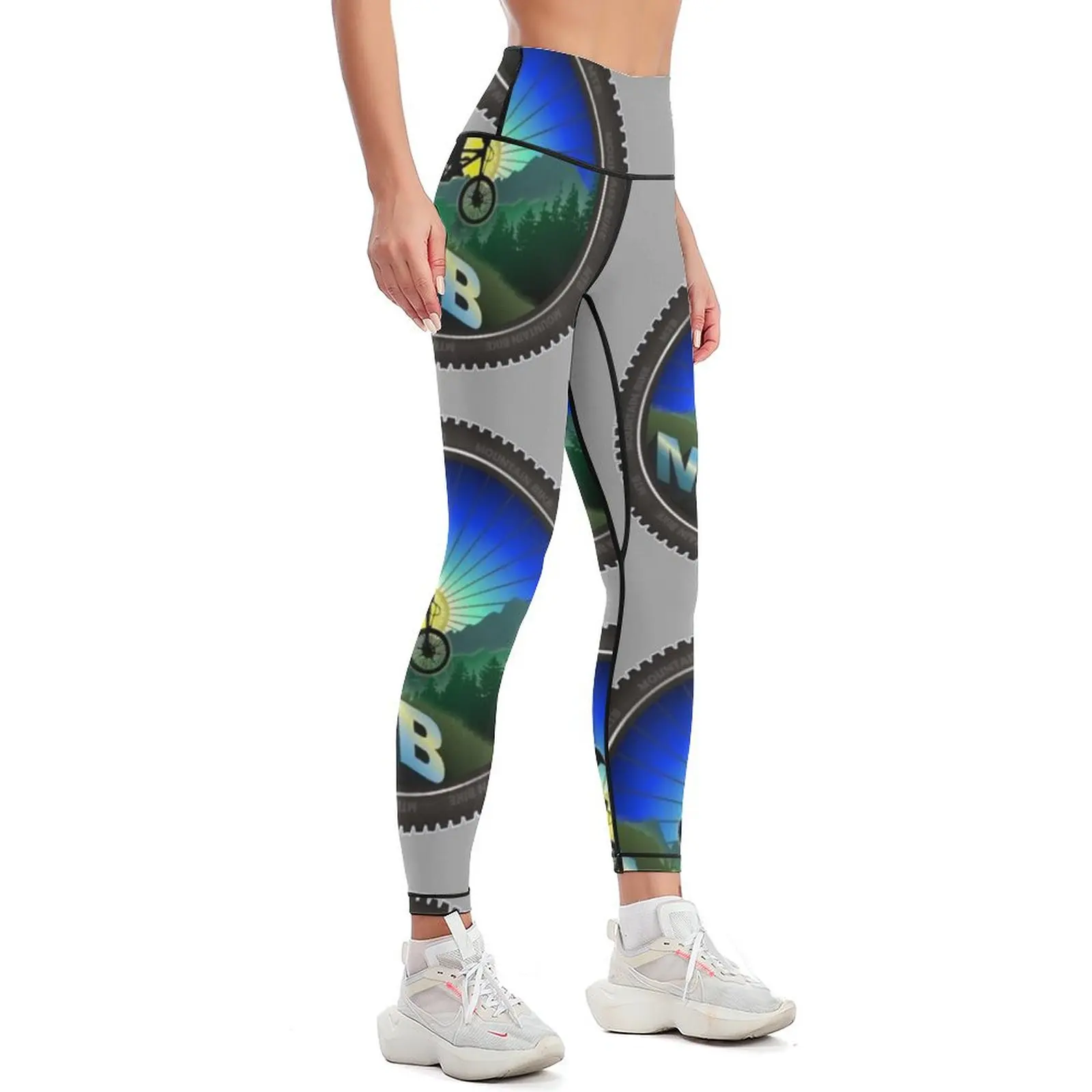 Mountain Bike MTB wheel Leggings Women's gym Women's sports gym wear workout clothes for Womens Leggings