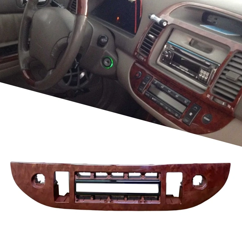 BB Car Central Control Air Conditioning Panel Cover A/C Adjustment Button Frame For Toyota Camry 2002-2006 US Version
