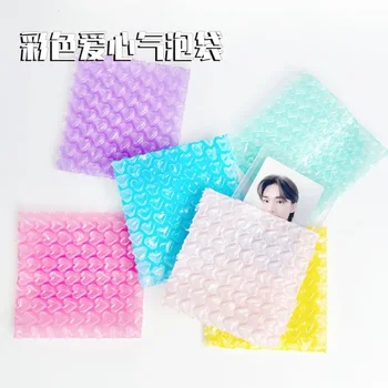 10pcs Love Heart Shaped Bubble Mailers Envelope Protective Wrap Plastic Shockproof Bag Foam Packing Bags
