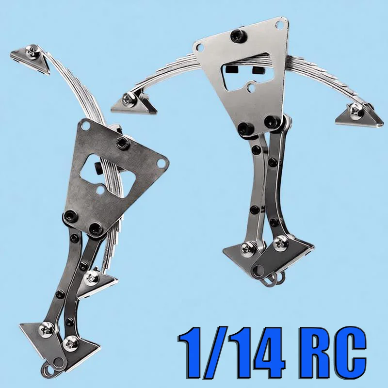 1:14th Scale RC Truck Metal Rear Suspension Shock-absorbing spring Kit for SCANIA Tamiya 770S R620 for VOLVO Model Car DIY