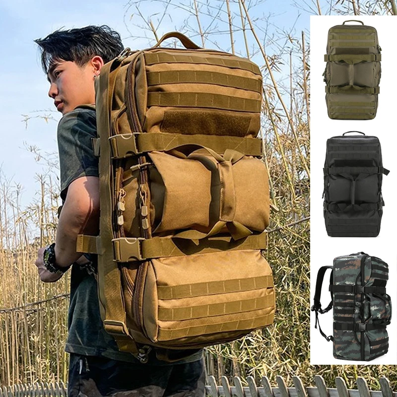 

Mountaineering Large Capacity "Hand/Shoulder" Backpack, Durable And Rainproof Multi Functional Outdoor Travel Camping Hiking Bag