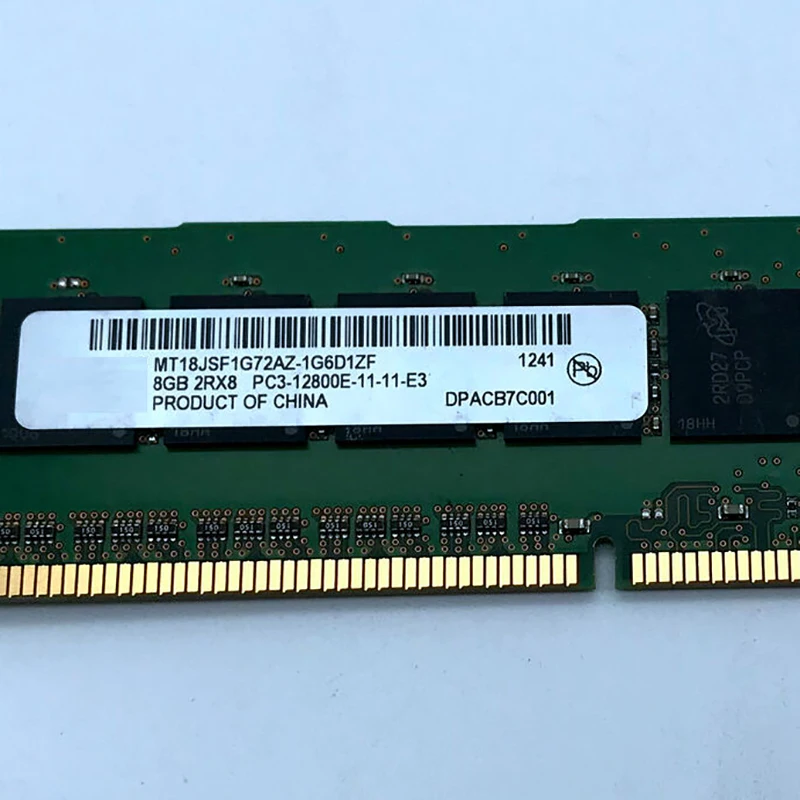 1PCS Server Memory For IBM 00D4959 00D4961 47J0181 8GB DDR3 1600 PC3-12800E Fully Tested