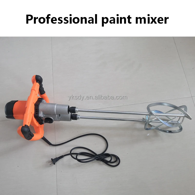 الجملة المحمولة 1800 واط الكهربائية المحمولة المعجون مسحوق الاسمنت خلاط الطلاء آلة مزدوج اوجير خلاط