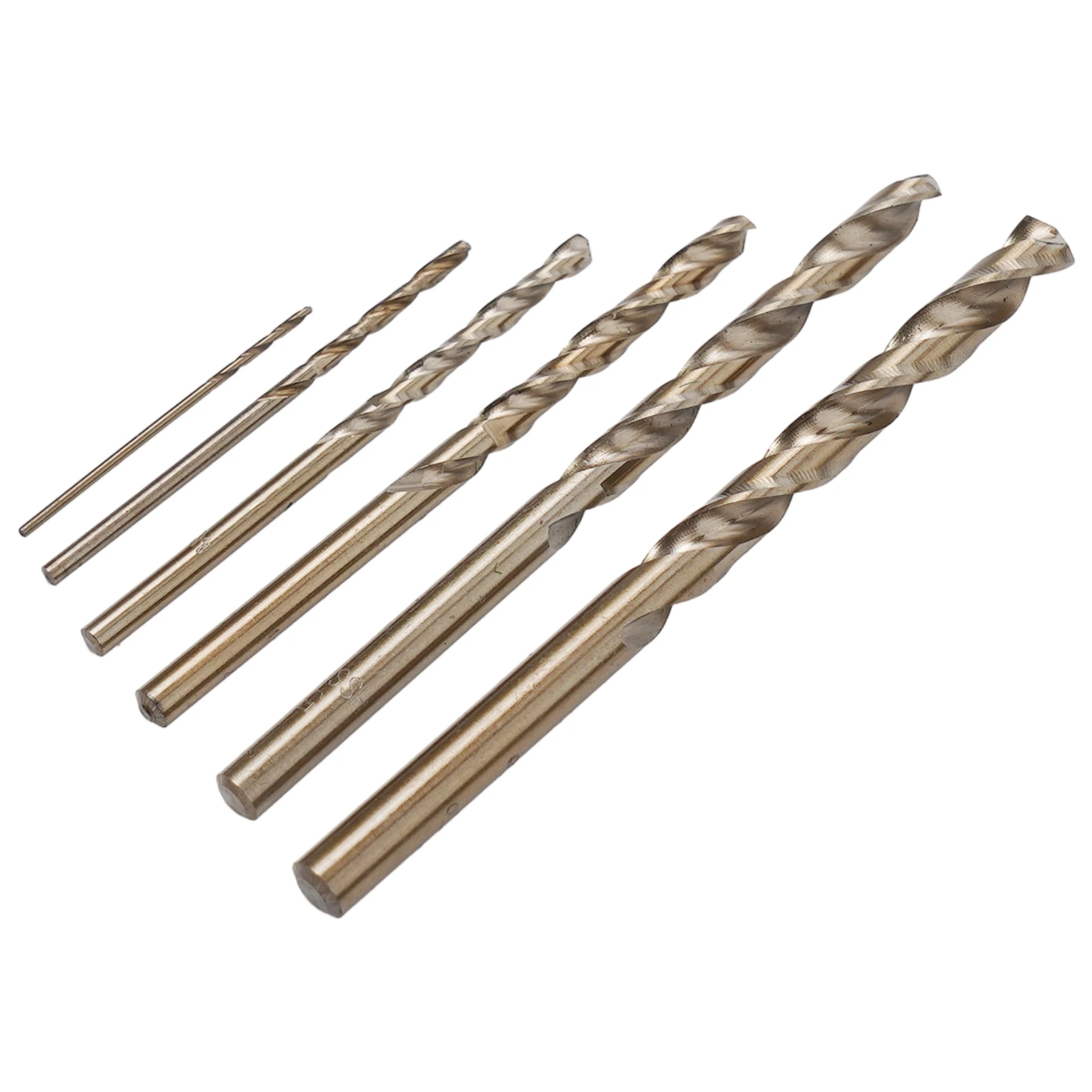 6pcs High Speed Steel M35 Cobalt Drill Bits Designed Specifically for Metal and Stainless Steel Drilling Tasks