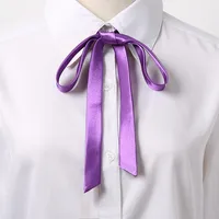 Korean Small Tie Bowtie College Style School Uniform Shirt Accessories Men's Women's Long Section Streamers Collars Flowers 5