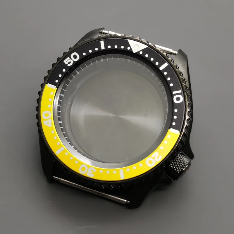 42mm SKX007 Watch Case Sapphire Crystal Glass Fits NH35 NH36 4R 7S Movement 28.5mm Dial With Bezel Insert Men Watch Repair Parts