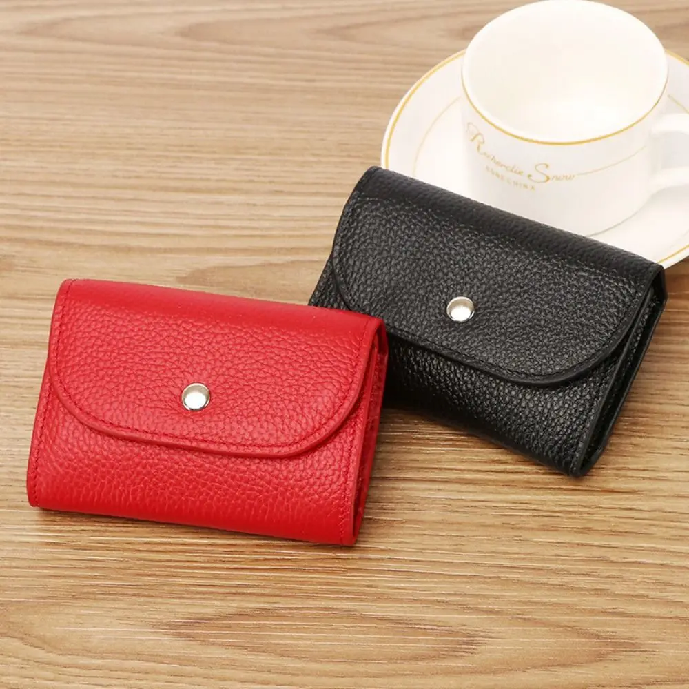 PU Leather Mini Wallet Simple Money Storage Card Holders Card Case Small Large Capacity Credit Card Bags Women Ladies Man