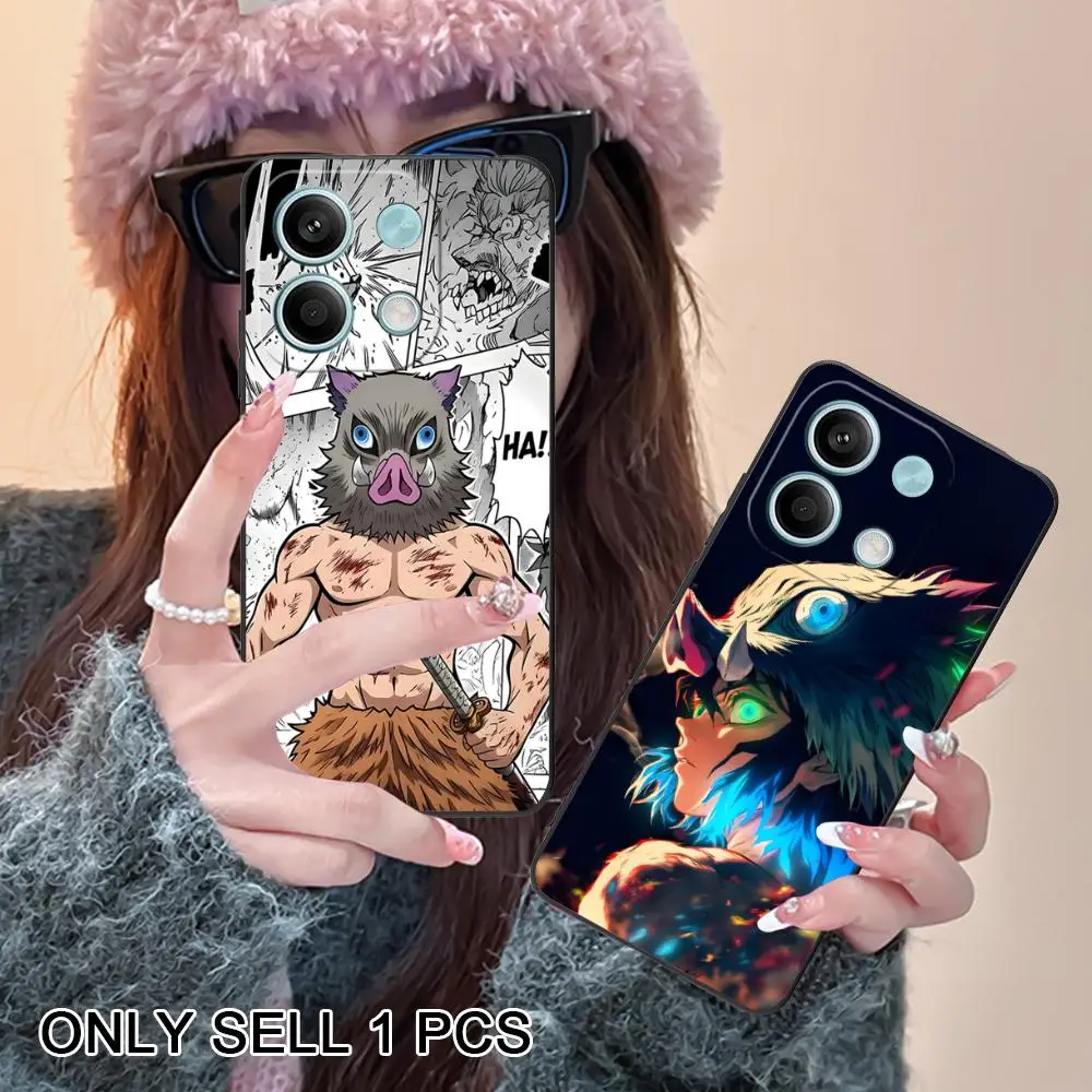 

Blade Extinction Inosuke Phone Case for POCO M7 M6 M5 M4 M3 X7 X6 X5 X4 X3 Pro GT 5G Soft TPU Shockproof Cover