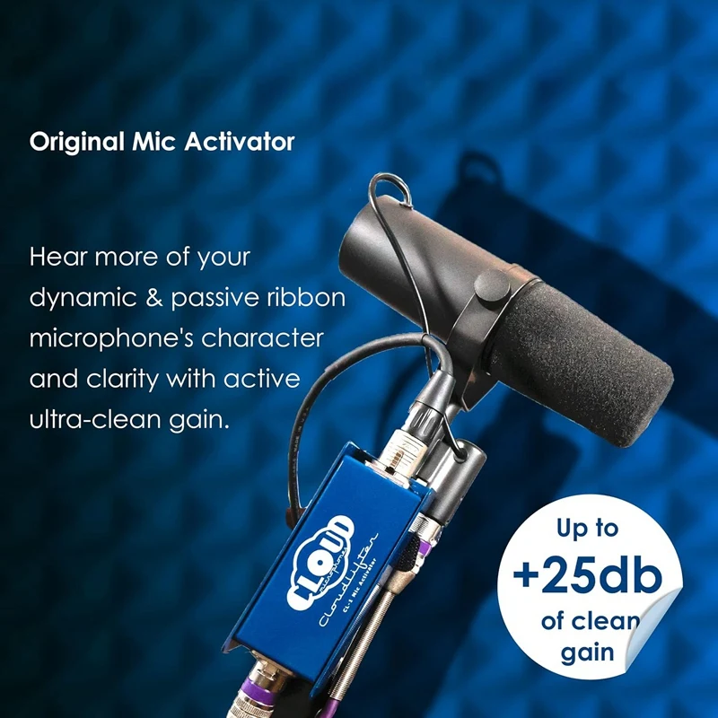 1 PCS Cloud Microphones - Cloudlifter CL-1 Microphone Activator As Shown Metal Ultra-Clean Microphone Preamp Gain