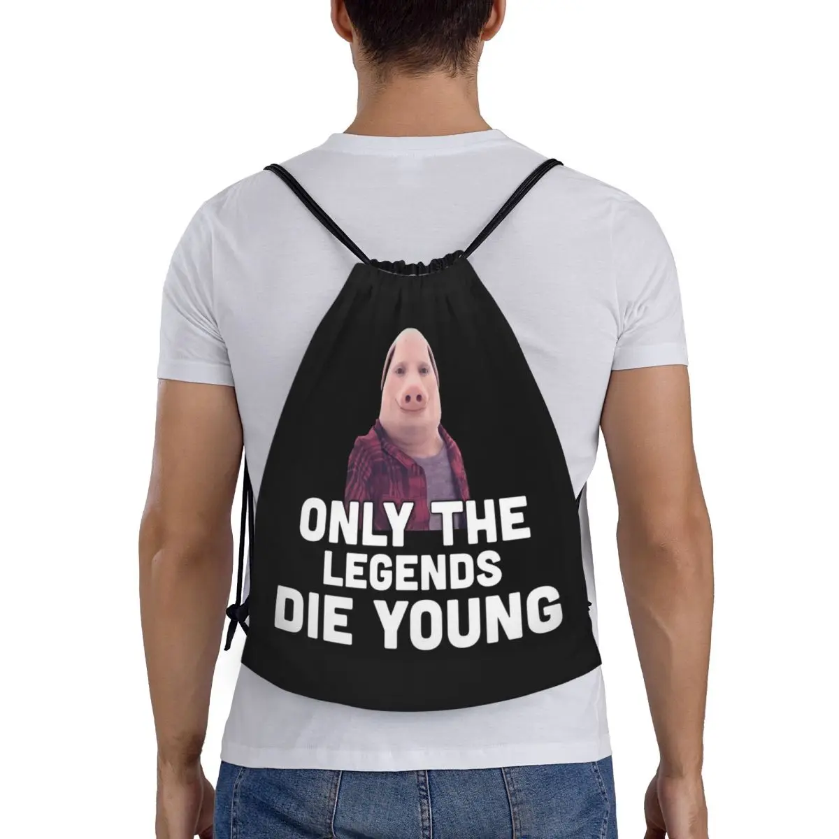 

Рюкзаки John Pork, повседневные портативные рюкзаки на шнурке, карманная сумка для мелочей, сумки для книг для мужчин, женщин, студентов