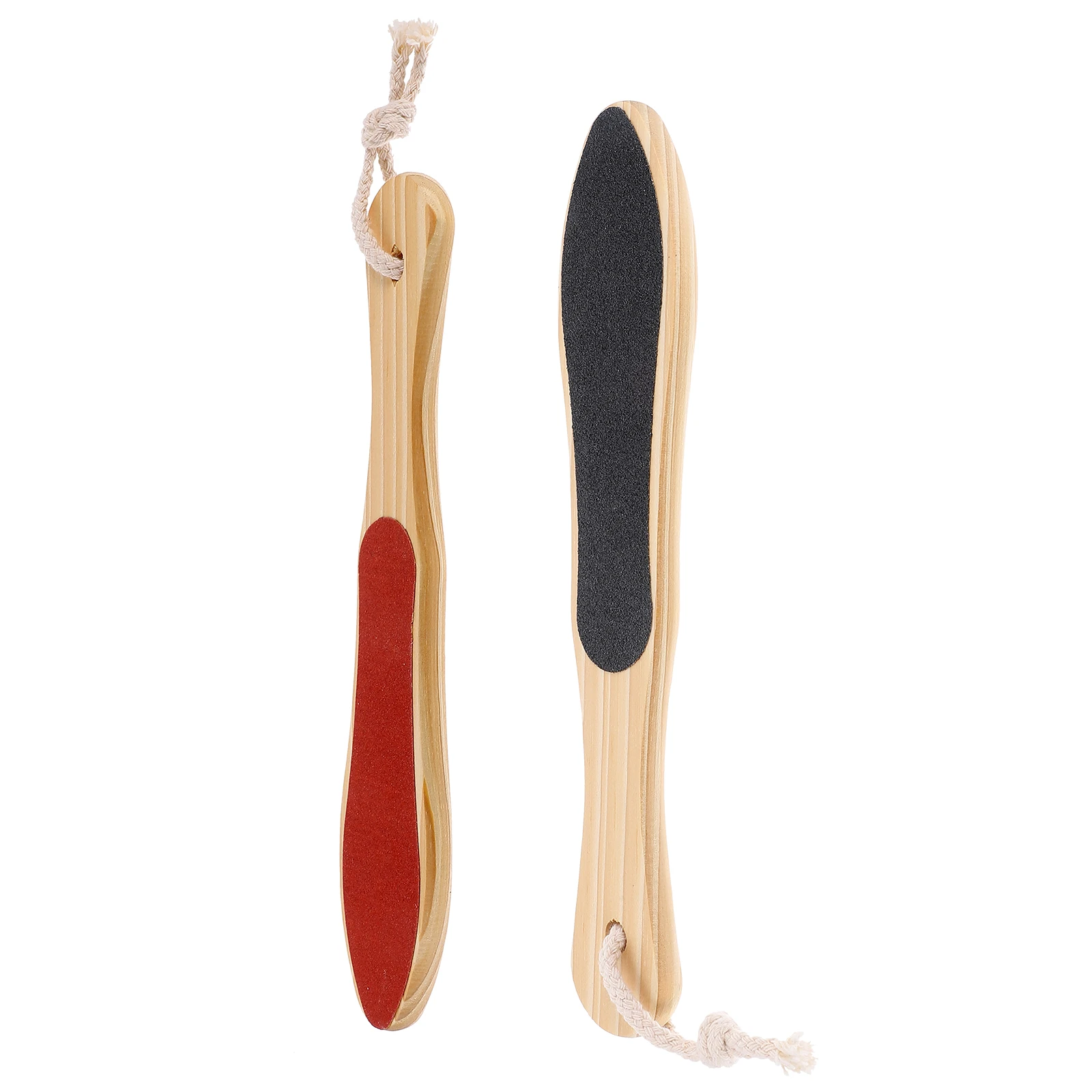 

2 Pcs Foot Massager Pedicure Care Tools Smooth Grinding Large Surface Nail Brushes Feet Rubbing Board Heel Scraper Black Hand