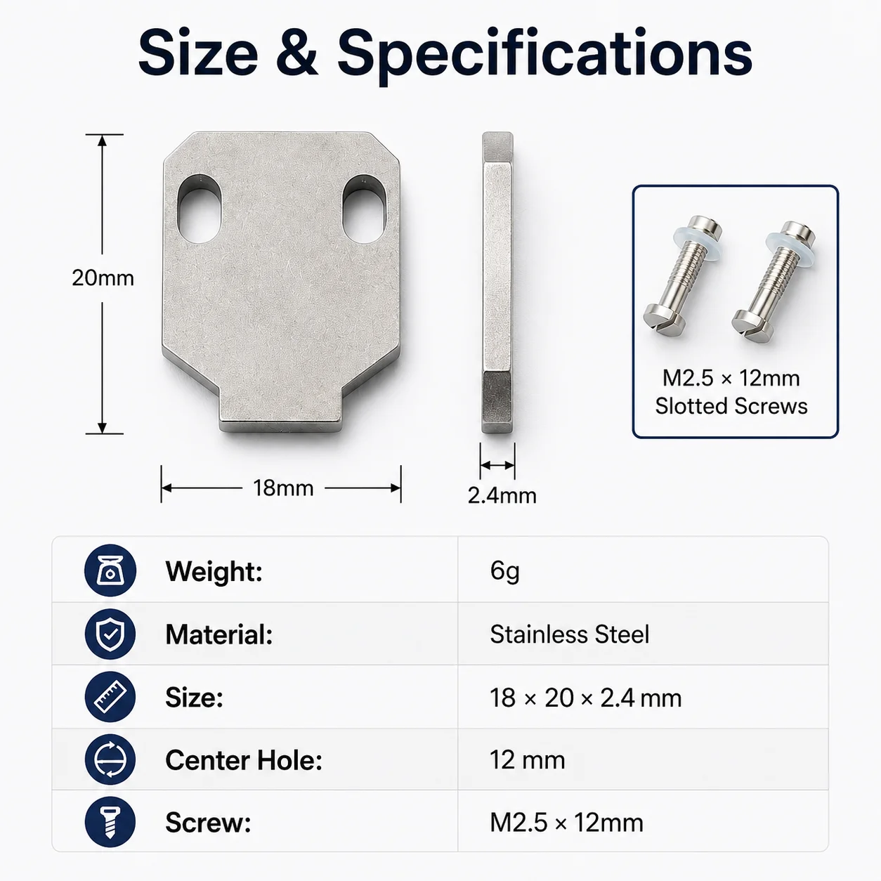 6g Stainless Steel Headshell W - Model Kit Varnish recension och pris