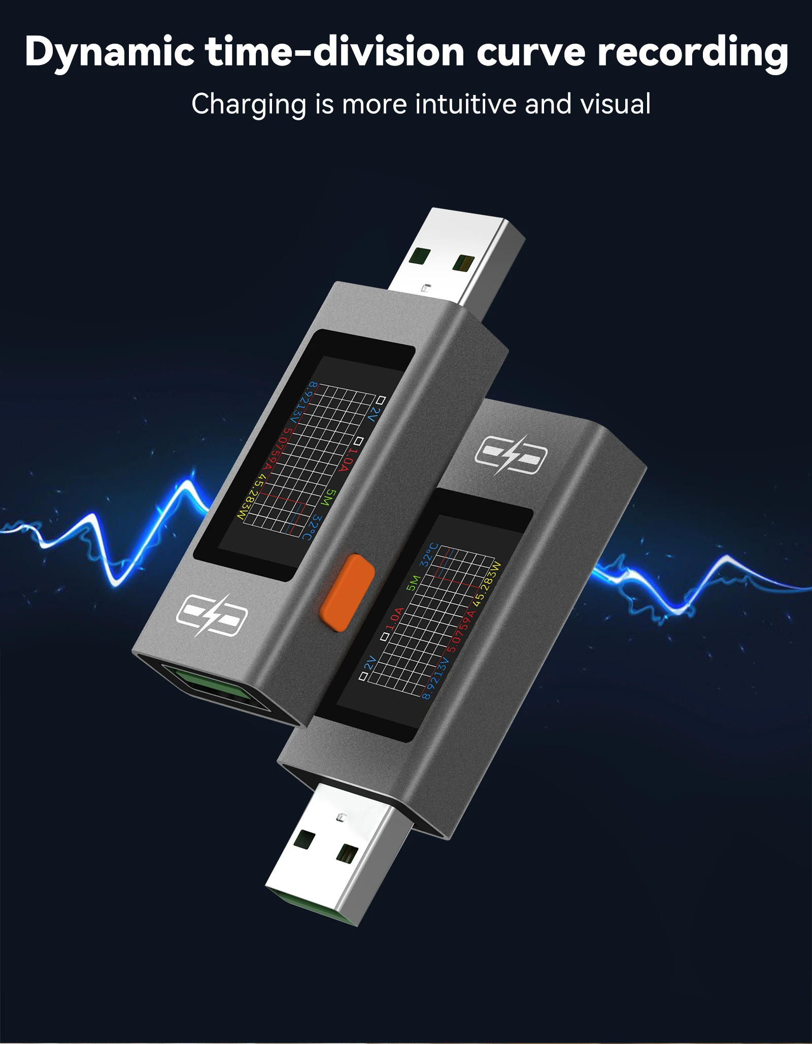 UT02C UT03C Typ-C Tester Multifunktions-Digitalanzeige DC Spannung Strom Leistungsmesser Telefon Ladetester DC 4-30V 0-12A – Detail 22