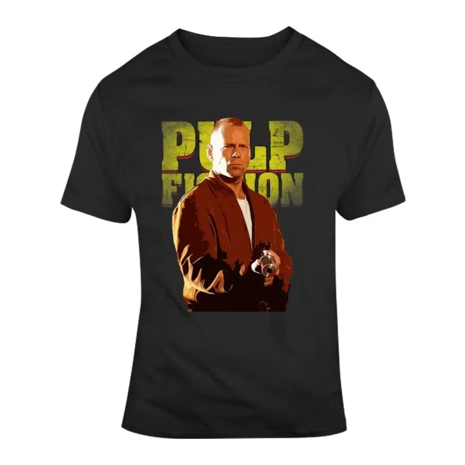 Butch Pulp Fiction Fan Bruce Willis Movie T Shirt vintage Washed Soft fashion designer clothes Breathable Casual Versatile