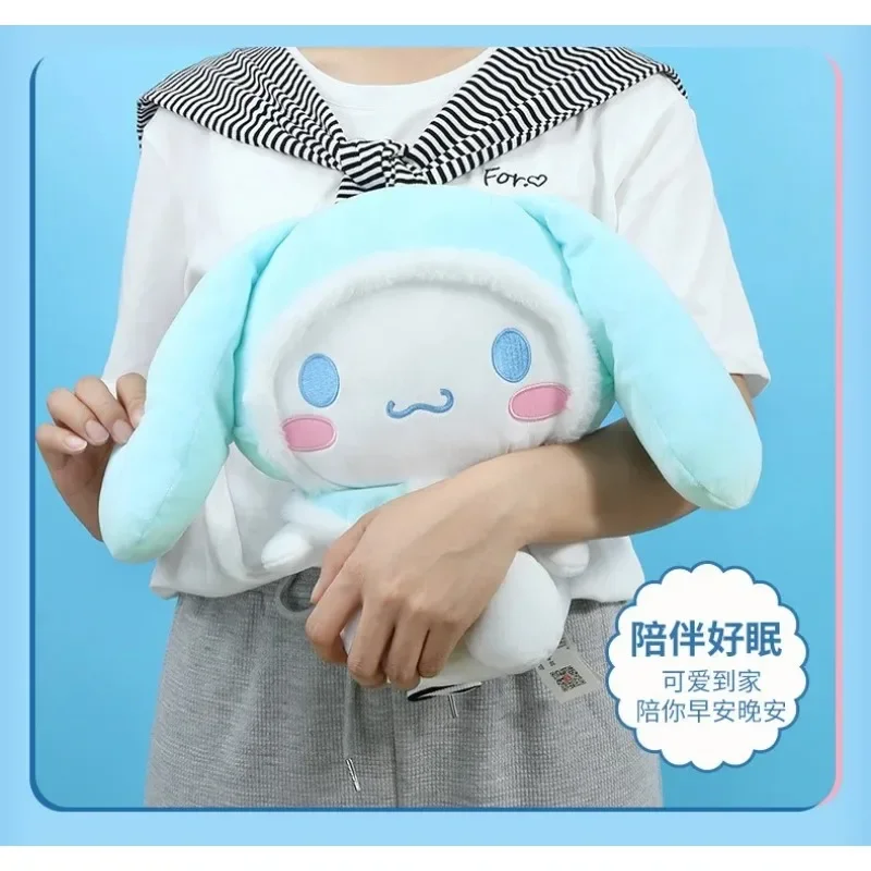 25 سنتيمتر Kawaii سانريو أنيمي ألعاب من نسيج مخملي الكرتون لفة سينامورول لينة محشوة بلوشي دمية طفلة وسادة المنزل حلية زوجين هدية #1