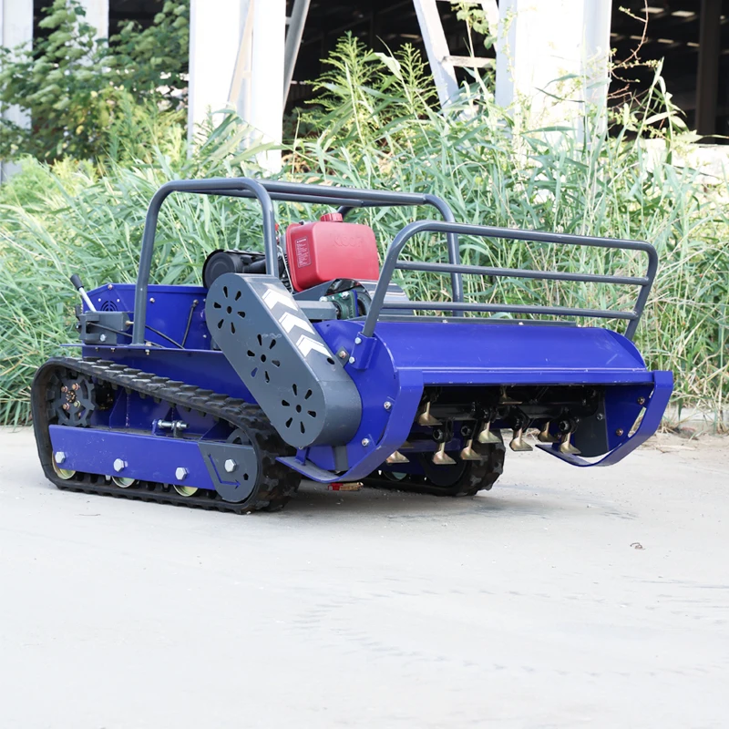 Customized ROBOT LAWN MOWER Crawler RC Lawn Mower Wireless Operated Grass Trimmer Low Noise Design For Villa Park Greenbelt