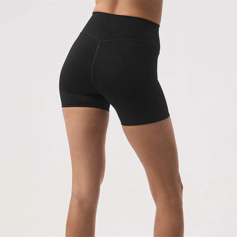 Yoga Shorts Women Gym Running Sports Fitness Shorts Woman High Waist Hip lifting Elastic Slim Fit Workout Short Pants Summer New