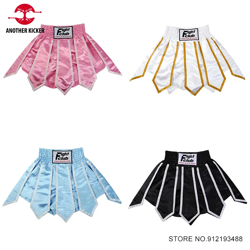 

Muay Thai Shorts Premium Ribbons Boxing Shorts Men Women Kids 2025 New MMA Martial Arts Clothing Gym Cage Fight Kickboxing Pants