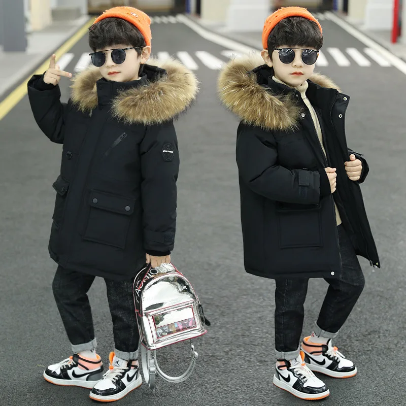 Children Winter Down Jacket Girl toddler boy clothes Thick Warm Hooded Coat Kids Parka spring Teen clothing Outerwear snowsuit