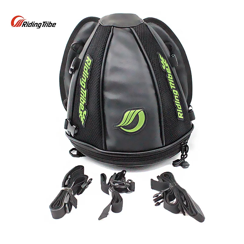 Motorcycle Tail Bag Offroad Small Rear Seat Bags Suitcase Leisure Travel Shoulder Luggage Motorbike Cross-Body Backpack Leather