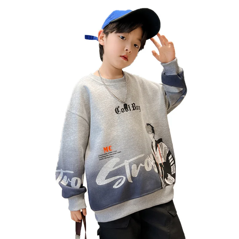 Boys Hoodies Sweatshirts Cotton Tops Outwear 2024 Newest Spring Autumn Kids Christmas Gift Formal Outfits Children's Clothing