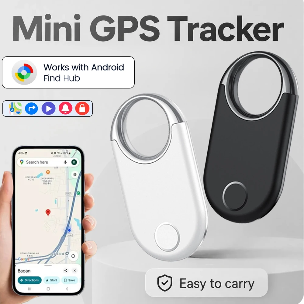 Localizador GPS para Samsung Android, Funciona con Google Find My, Localizador Bluetooth, Etiqueta Inteligente Antipérdida con Posicionamiento Global