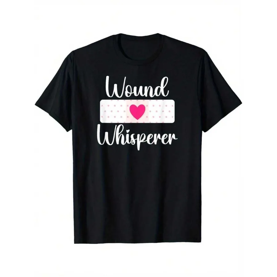 Cute Heart - Bandage Design T - Shirt On For Everyone Wound Whisperer T - Shirt