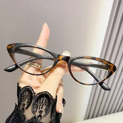 Europe and the United States fashion trend women's eyeglasses frame personality cat eye lightweight anti-blue glasses