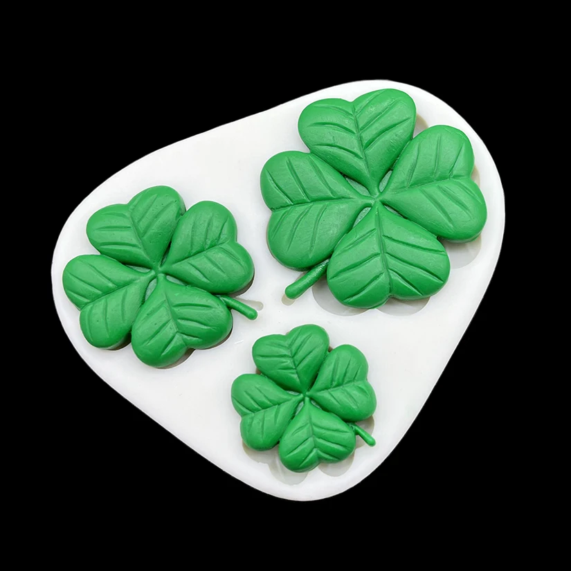 Shamrock Four Leaf Clover St. Patrick’s Day Silicone Mold Fondant Chocolate Sugarcraft Mold Cake Decorating Tools