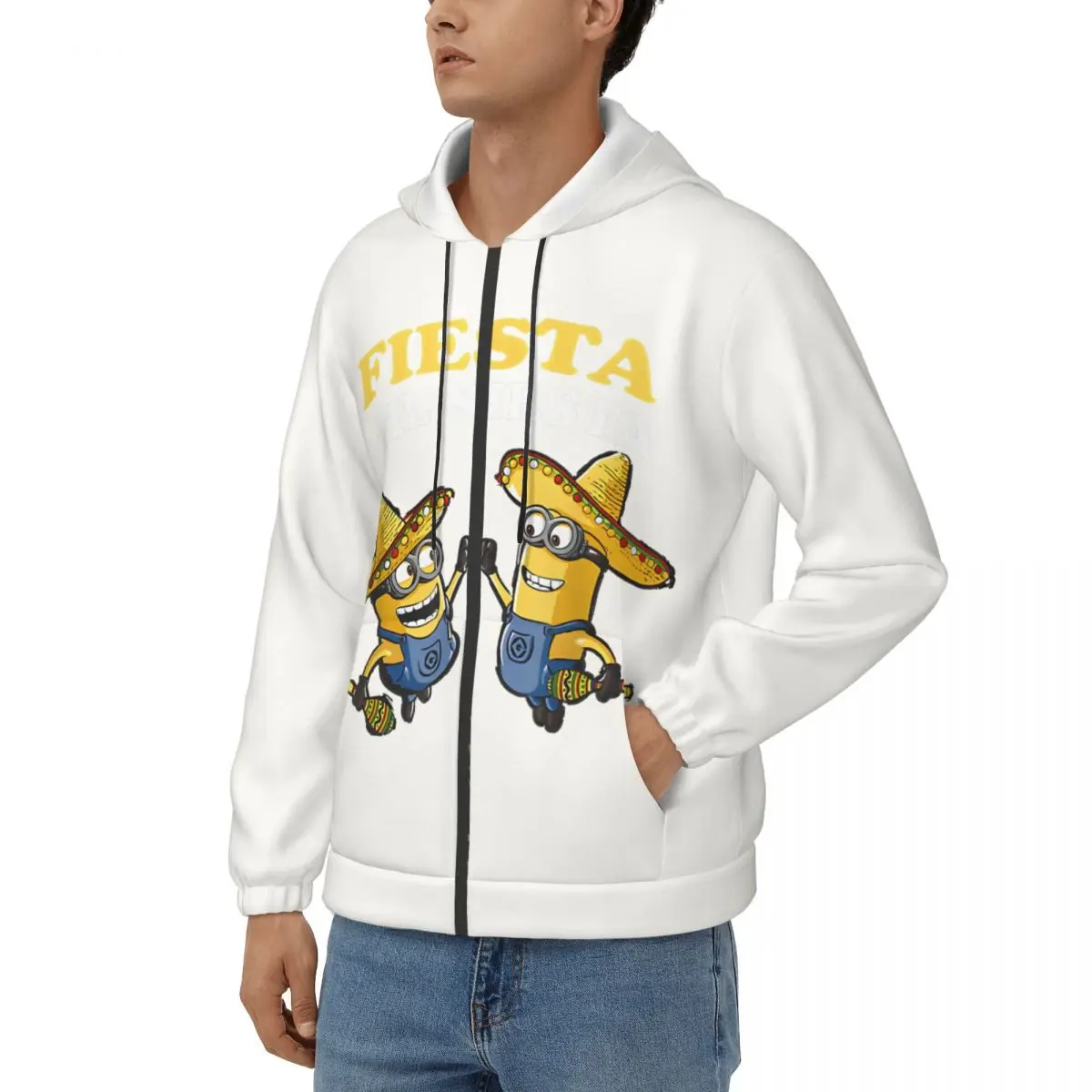 Men Despicable Me Minions Sombrero Portrait Hoodie Despicable Me Minions Clothes Unique Hoodies Gift Idea Clothing