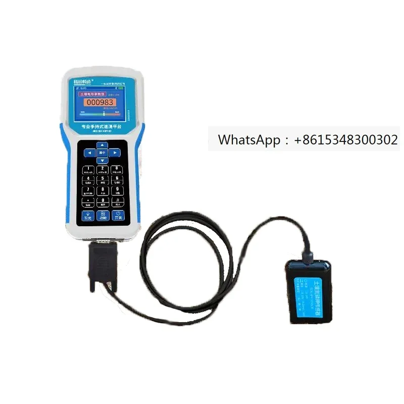 Handheld soil npk ph temperature moisture salinity tester