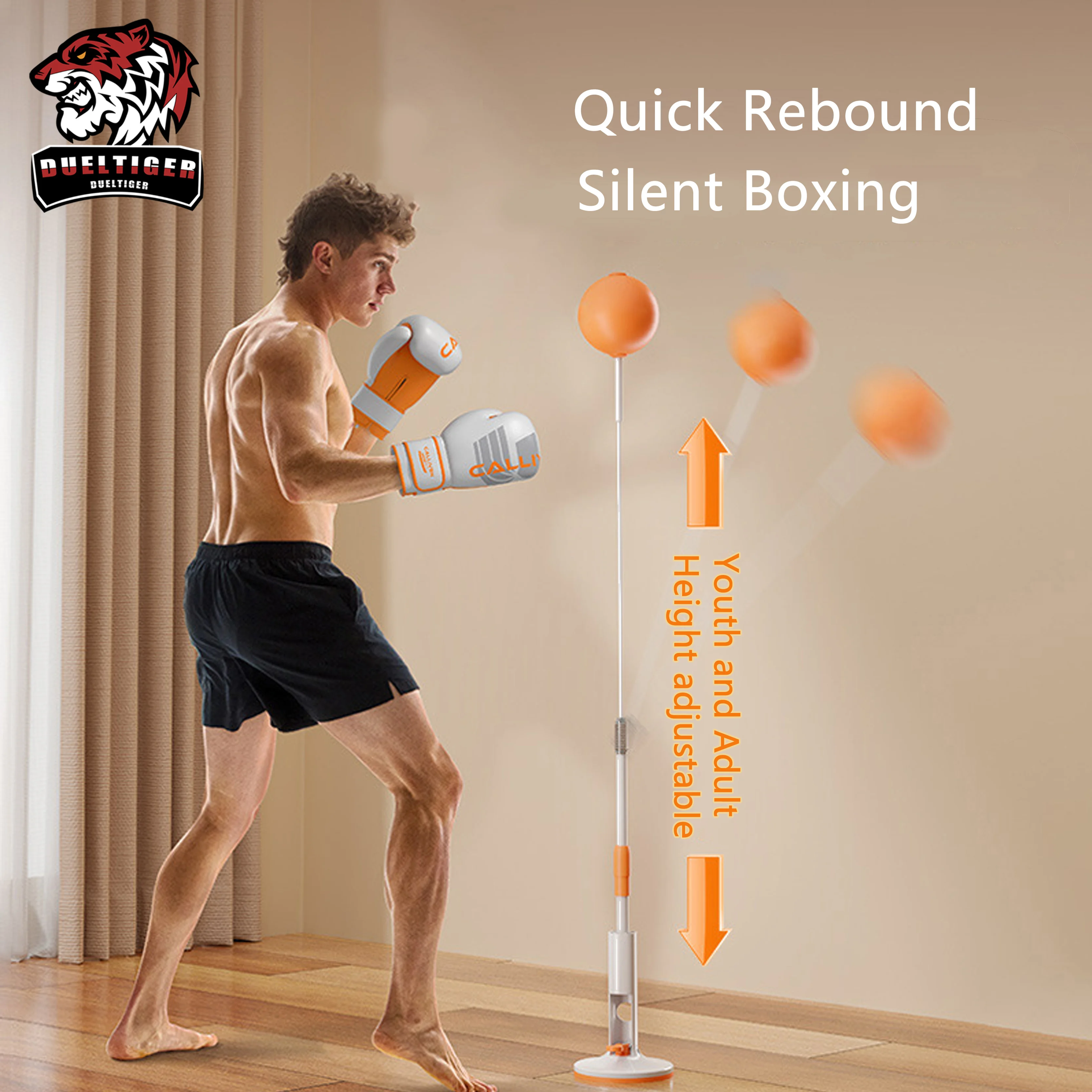 Boxing Reflex Ball Home Gym Punch Practice Improve Hand Eye Coordination Boxing Freestanding Punching Ball Fitness Equipment