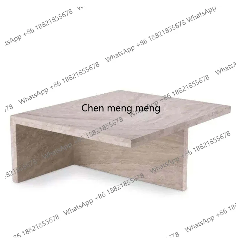 

cc182Natural travertine coffee table Modern minimalist home coffee table Art luxury high sense creative tea table