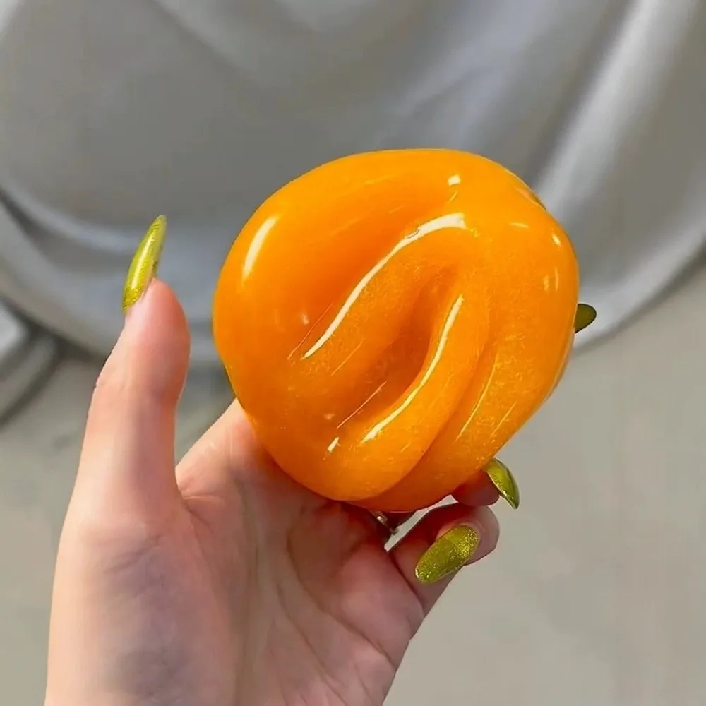 Handmade Squeeze Toy Soft Texture Moldable Material Slow Rebound Toy Anti-Anxiety Medium-Resistance Fruit Simulation Model