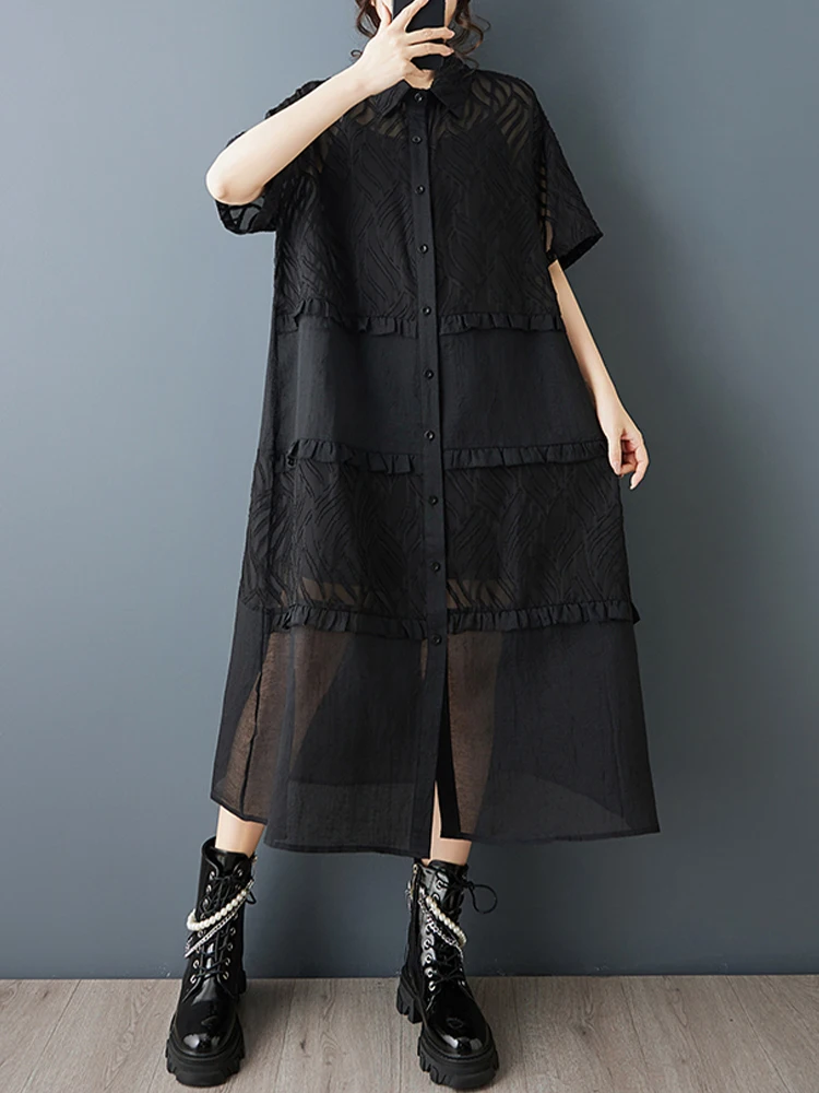 Amax LuluE Summer Vintage Abiti sexy allentati Femmine Design britannico Moda Abiti in pizzo Abiti da festa classici ed eleganti da donna