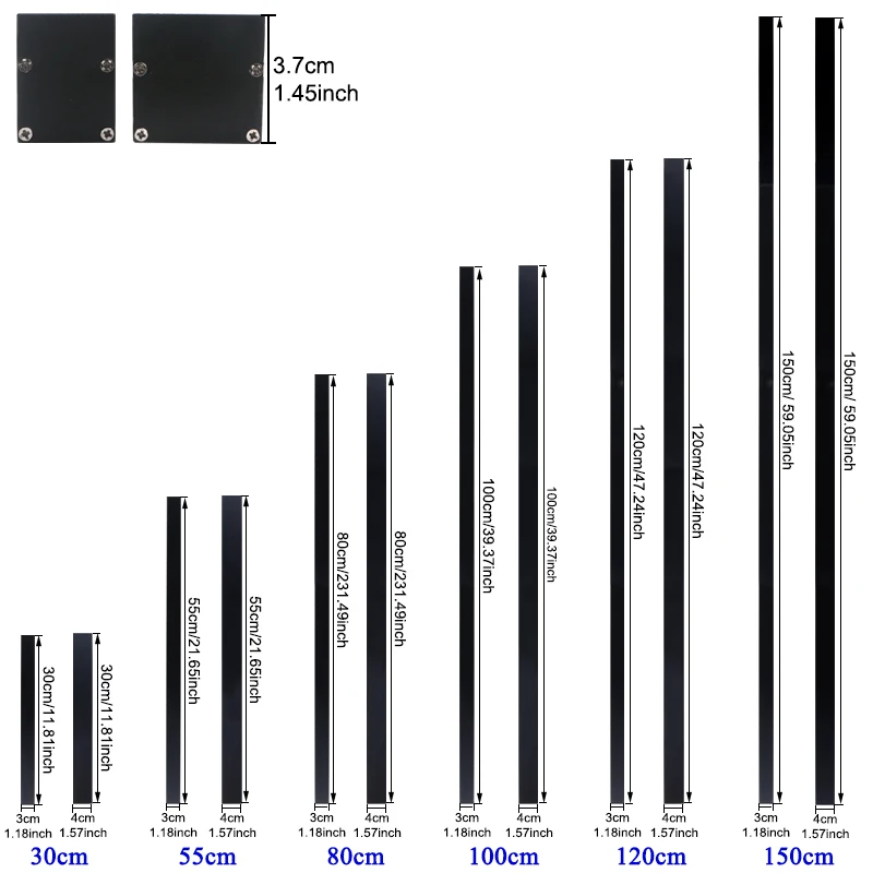 Imagem -03 - Alumínio Material Led Lâmpada de Parede Long Strip Light Interior e Exterior Ambiente Luz Jardim e Pátio Mordern 120cm Preto