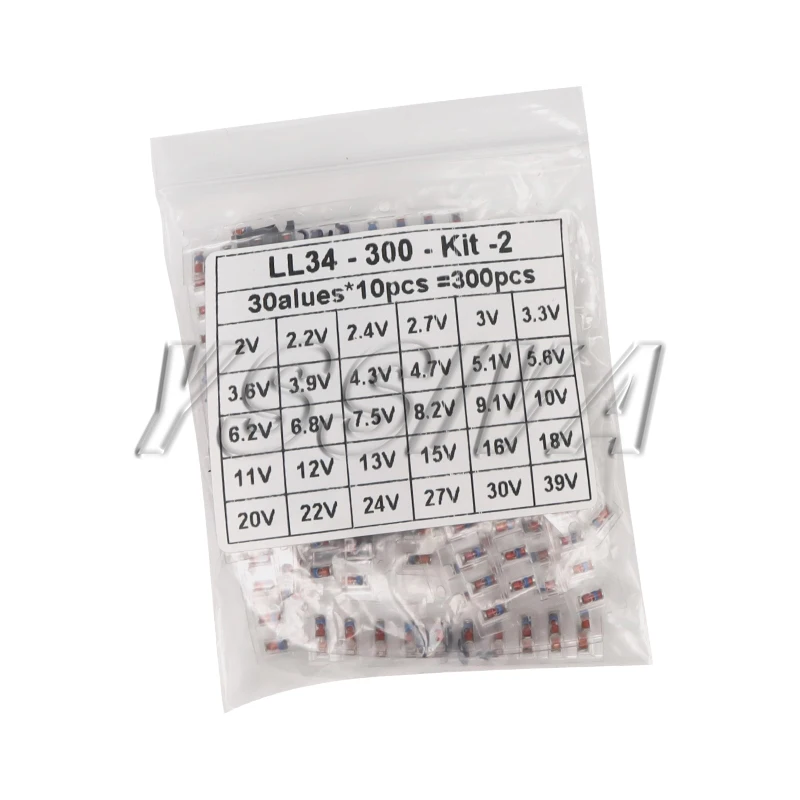 300PCS SMD LL34 3V-24V 2V-39V Zener Diode Kit 0.5W 1/2W SMD Diode Set 1N4148 image 3