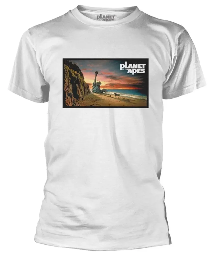 Planet Of The Apes Liberty White T Shirt New Official