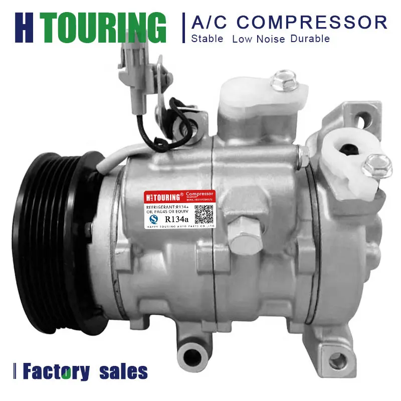 

For Toyota Vios Ac Compressor 2015 2016 2017 10SRE11C AIR CONDITIONING 4472609700 447260-9700 88320-0D150 883200D150