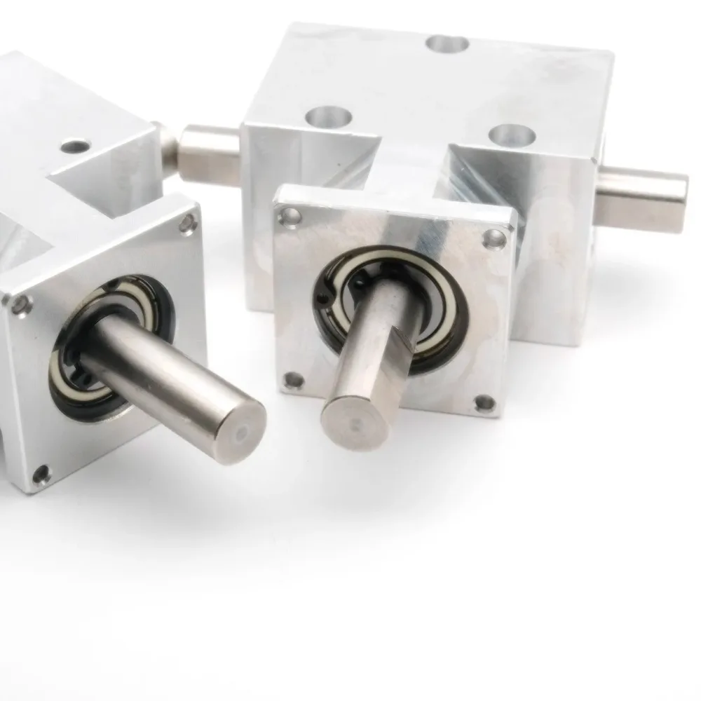 12mm Spiral Bevel Gearbox for Automation Equipment Robot Joint Corner Shifter Vertical Power Transmission 1:1
