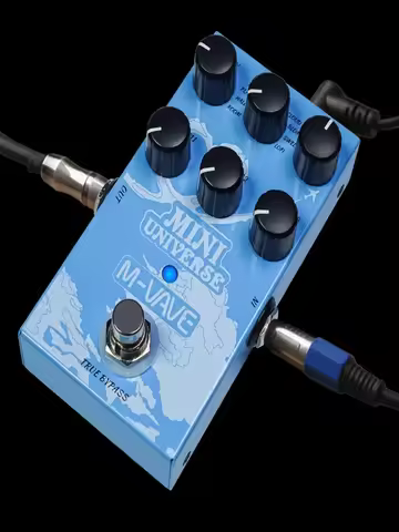 M-VAVE MINI-UNIVERSE Electric Guitar Reverb Effects Pedal 9 Reverb Effects Room/Shimmer/Lofi/Spring Reveb Guitar Pedal