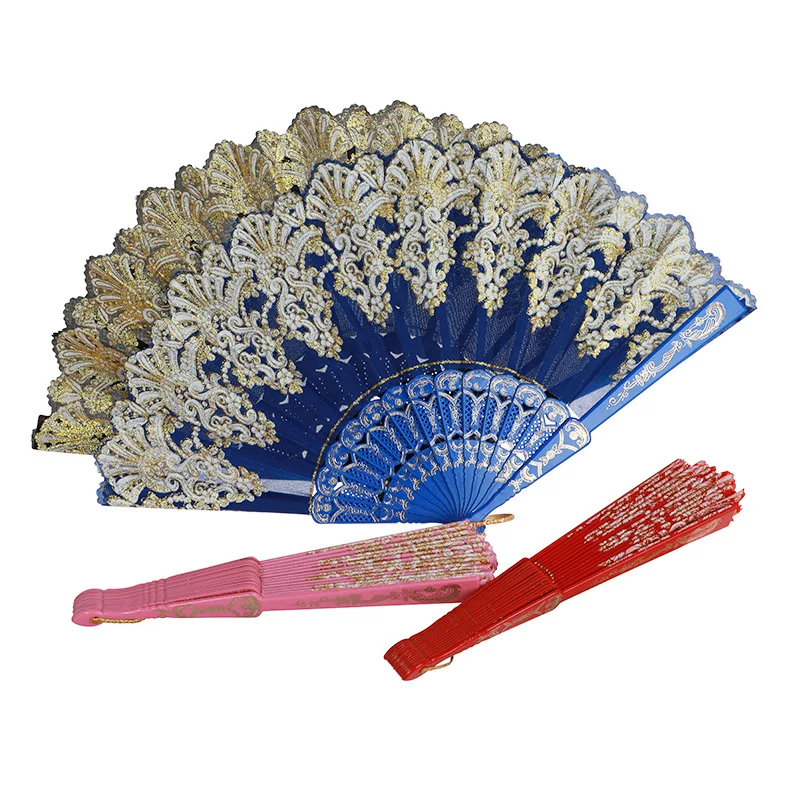 1pcs Creative Chinese Style Ladies Folding Hand Craft Fan for Dance Wedding Party Decoration