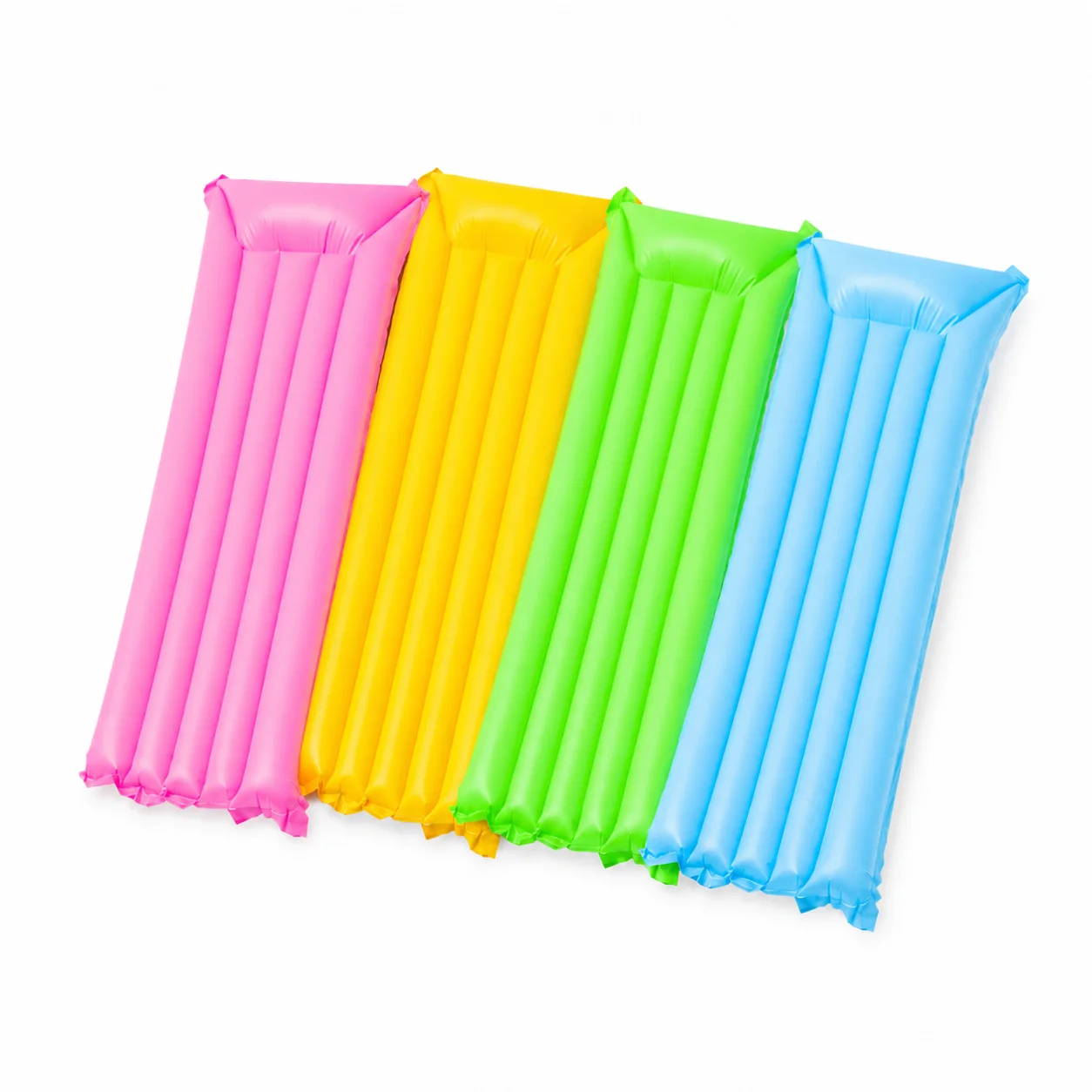1pc Inflatable Pool Float Mat Adult Water Lounger, PVC Air Mattress Raft with Pillow for Swimming Pool Beach Vacation Sunbathing view 2