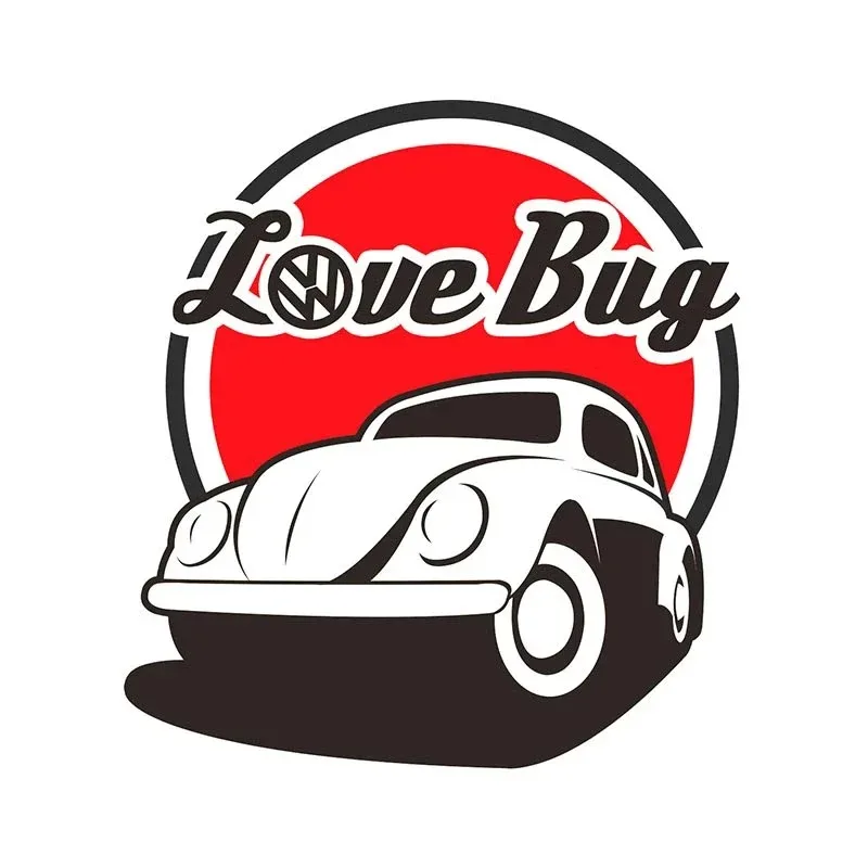 Pegatinas de coche, accesorios exteriores con personalidad, escarabajo clásico, ruta de California, vinilo creativo, pegatina embellecedora antiarañazos para camión, 15CM