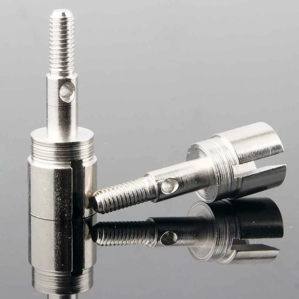 Rc 2 peças 02033 eixo de roda de metal para 1/10 HSP 94107 94108 94111 94123 peças sobressalentes