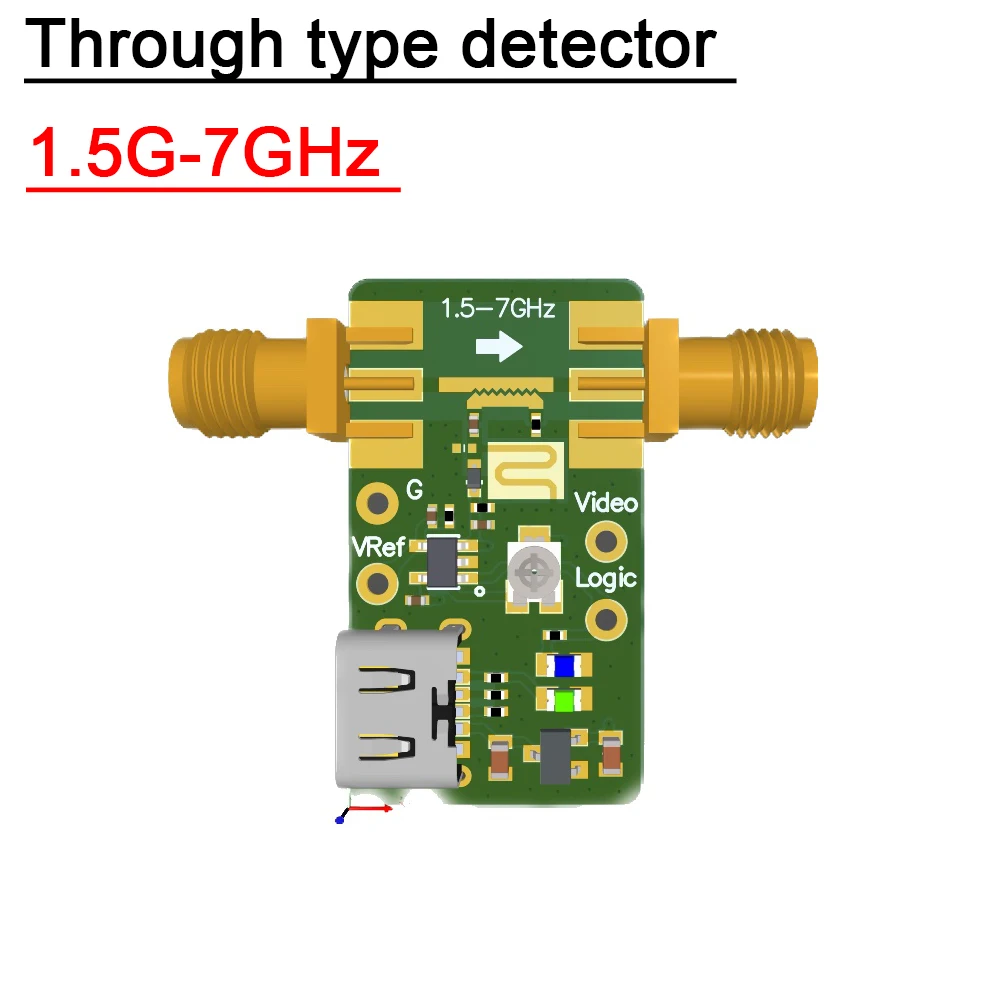 1.5G-7GHz Through Type Detector Comparator Radiodetector Directional Coupler Standing Wave Protection FOR RF POWER Amplifier