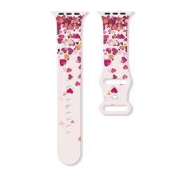 Fashion Series Printed Strap for Apple Watch 11 10 9 Silicone Band Replaceable Bracelet for iWatch 46mm 42mm 41mm 40mm Watchband