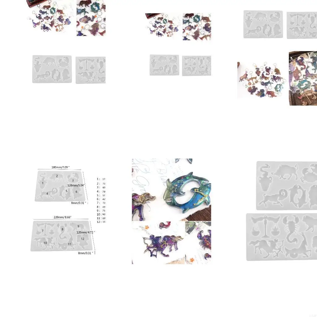 

2 шт. силиконовая форма DIY эпоксидная форма для созвездия ювелирных изделий ожерелья Изготовление ремесла