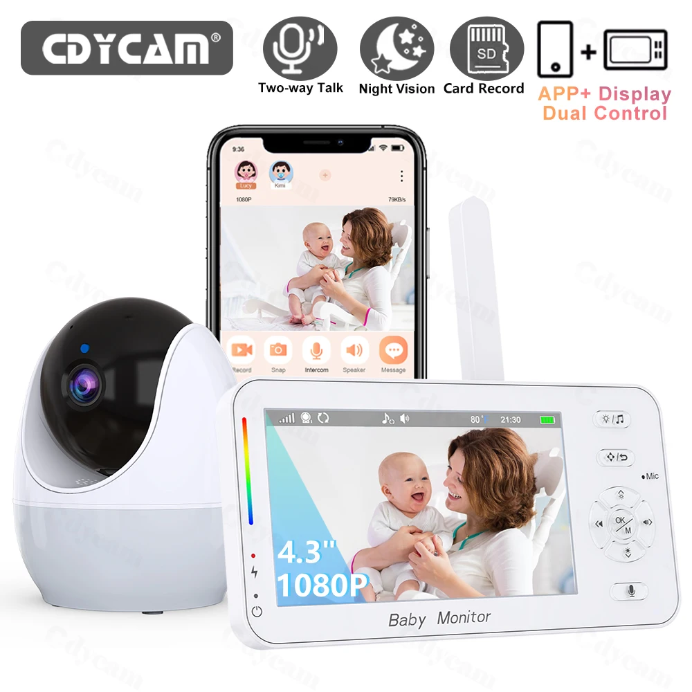 WiFi 1080P Baby Monitor 4.3