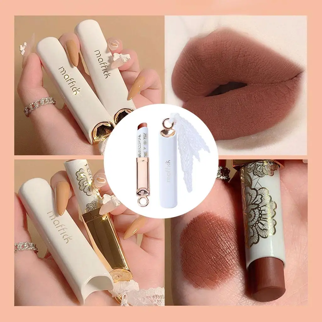 Velvet Matte Lipstick Set Capsule Design Nonstick Cup Waterproof Pigmented Makeup Cosmetics for Girls Women